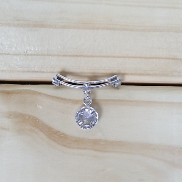 Pendant Sterling Silver cubic zirconia - Picture 2 of 7